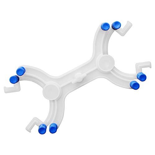 StonyLab Plastic Double Burette Clamp, Adjustable Double Burette Clamp Buret Clamp Butterfly Style