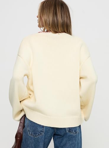 Women Y2K Graphic Sweater top Cute Print Long Sleeve Knit Pullover Preppy Fall Winter Aesthetic Streetwear3