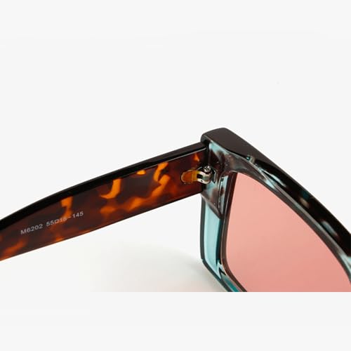 bullabulling Fashion Oversized Square Sunglasses For Women Vintage Gradient Outdoor Shades Floral Design Sunnies UV4004