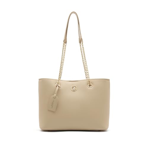 Image of Gabby Solid Tote Handbag |Multi Pockets For Women| Stylish Handbag For Women |Office Bag And Everyday Use