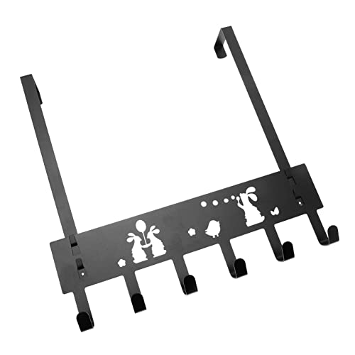 NAMOARLY The Door Hooks Hanger Rabbit Towel Hanger Iron Storage Rack Small Hook for Bathroom Kitchen Space Saving Easy Mount