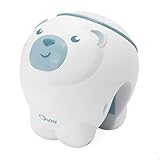 Chicco First Dreams Proiettore Orso Polare, Proiettore 2in1 da Culla e da Comodino, Luce Notturna per Bambini, Musica Classica Rilassante e Suoni della Natura, Giochi Neonato, 0 Mesi +, Blu