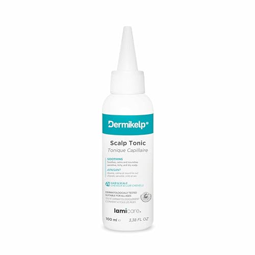 Dermikelp® Beruhigendes Kopfhaut-Tonic für juckende, empfindliche Kopfhaut – Beruhigt, hydratisiert und pflegt mit Meeresalgen, Jojoba-Extrakt und Panthenol, 100 ml