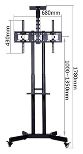 Soporte móvil para TV con ruedas ajustable miniatura 7
