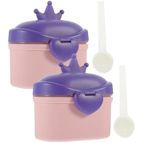 JOINPAYA 2個ちゃん用 乳児ミルクパウダー保存容器 持ち運び便利 密封防湿