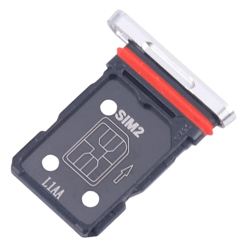 Image of Original SIM Card Tray + SIM Card Tray for OnePlus 12 PJD110, CPH2573, CPH2581 (Silver (Glacial White))