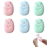 6 Boxen (300 Stück) Seifenblätter für Unterwegs,Mini Portable Seifenpapier,Biologisch Abbaubare...