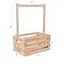 guilai Wooden Baby Shower Crate Closet , Baby Storage nursery Crate Hamper with Handle, Basket for Baby nursery-Excluding hangers