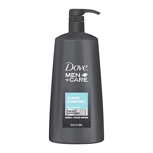 Dove Men+Care Body Wash and Face Wash Pump For Fresh, Healthy-Feeling Skin Clean Comfort Cleanser That Effectively Washes Away Bacteria While Nourishing Your Skin 23.5 oz