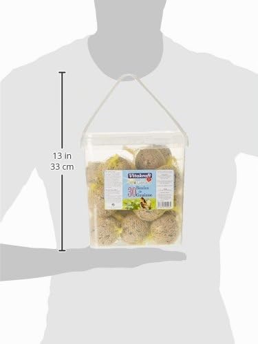 VITAKRAFT - Vita Garden - Seau de Boules de Graisse avec Filets pour Oiseaux du Jardin - Alimentation Complète pour Oiseaux Toutes Saisons - 30 unités (Lot de 2) – vue 3