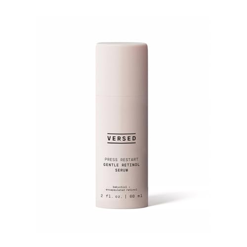 Versed Press Restart Gentle Retinol Serum, Jumbo - Bakuchiol Retinol Alternativo Anti-Aging Serum ayuda a unificar el tono de la piel, líneas finas y arrugas - Suero nocturno suave para pieles