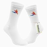 Huuraa Unisex Tennissocken Rudern bunte Silhouette Geschenk Größe 42/46 White Motiv Sportsocken Rudern Präsent