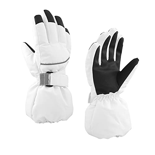 BAVST Kids Winter Glove Boys Girls Snow Ski Waterproof Gloves for Teens Fleece Lining Warm Mittens Outdoor