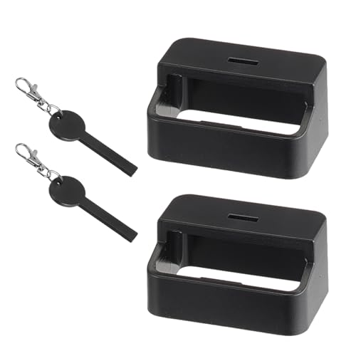 Alppihym2 Pack Boucles de ceinture de sécurité de voiture noires pour attacher les ceintures de sécurité - Compatible avec la plupart des sièges de voiture - Facile à installer et à manipuler