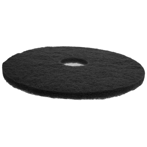 Didiseaon 17-inch Floor Polishing Cleaning Pad Sturdy Fabric Multi-Surface Mops for Floor Cleaning Black Replacement Pad for Floor Machine