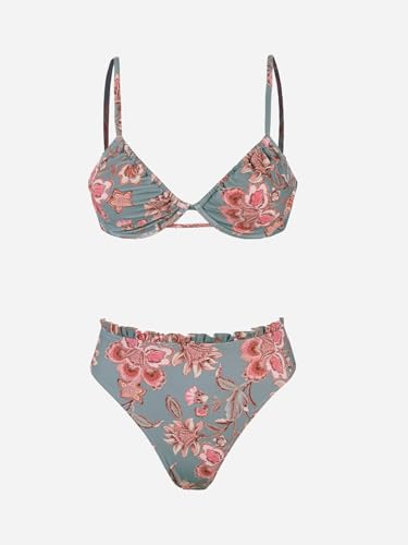 Image of CUPSHE Women Swimsuit Bikini Set High Waisted Two Piece Bathing Suit