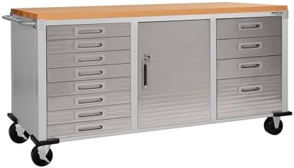Seville Classics UHD20242 El banco de trabajo con 12 cajones, 182...