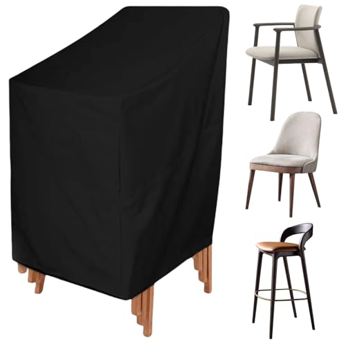 GOMETY Gartenstuhl Abdeckung, Gartenmöbel 420D Oxford-Stoff Gartenstühle...