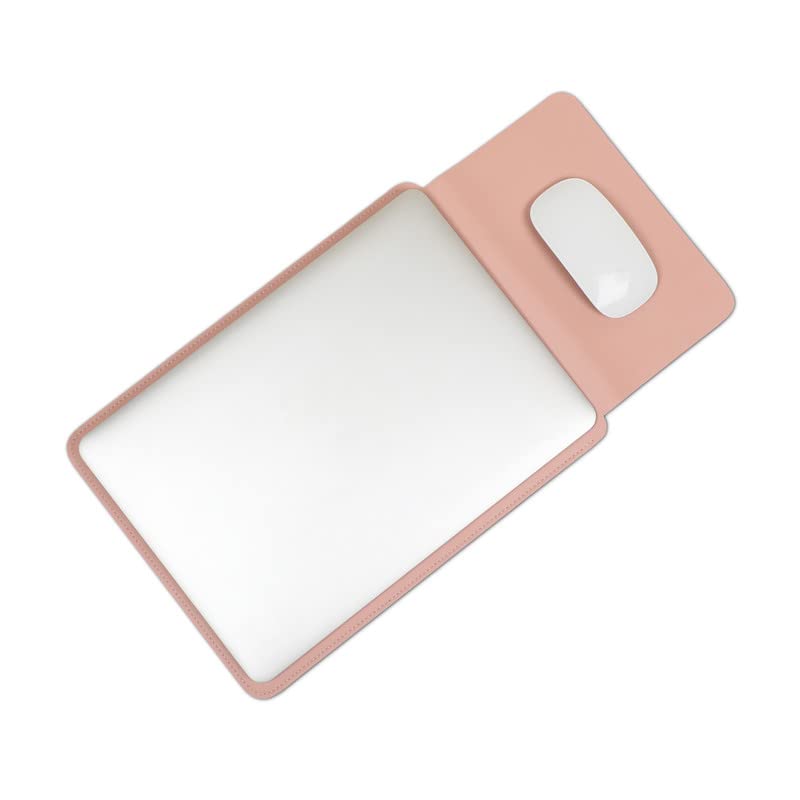 Image of Enthopia MacBook Sleeve Compatible with 2022-2018 MacBook Air 13 A2337 M1 A2179 A1932 /2020-2016 MacBook Pro 13 A2338 M1 A2251 A2289 A2159 A1989 A1706 A1708 /14 inch A2442- Vegan Leather Sleeve - Nude