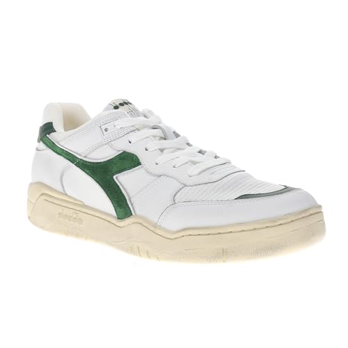 Diadora Mens B.560 Used Lace Up Sneakers Shoes Casual - Green, White2