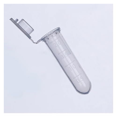 Tube à centrifuger 2 ml en plastique avec bouchon à pression pour laboratoire (Lot de 500 pcs)