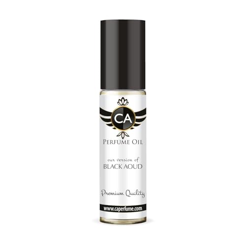CA Perfume Impression of Black Aoud Unisex Fragrance Oil Woody Floral Musk Scent Long Lasting Perfumes for Women &amp; Men Travel Size TSA Ready Mini Parfum Body Oil Roll-on 0.33 Fl Oz 10ml