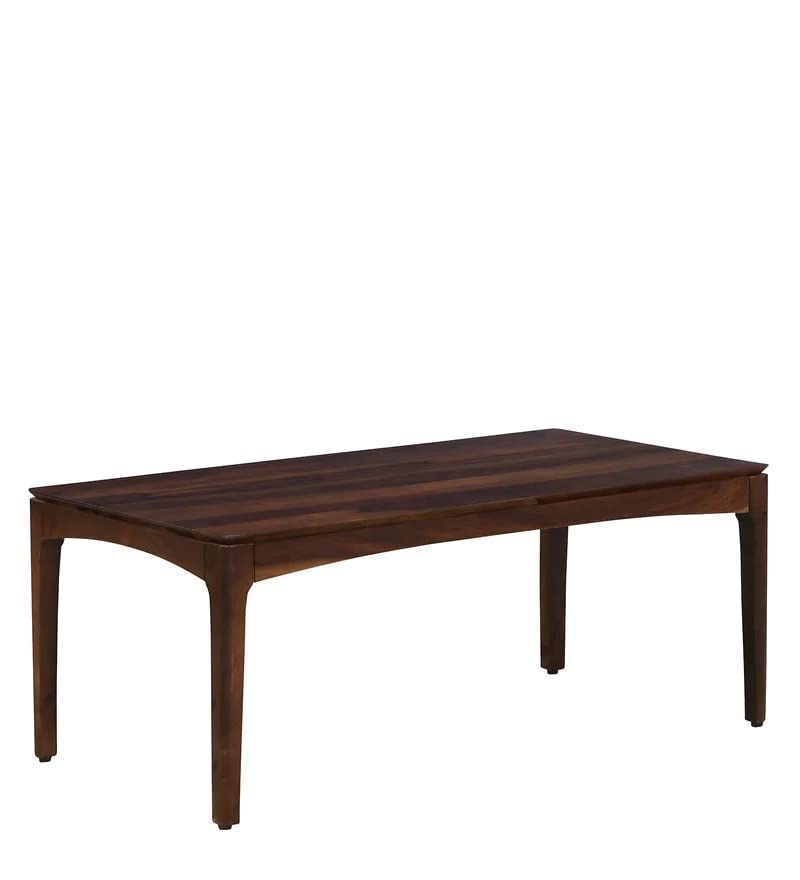 Image of DRIFTINGWOOD Sheesham Wood Rectangle Liana Center Coffee Table for Living Room | Solid Wood Sofa Centre Table Without Storage for Home & Office | Brown Finish
