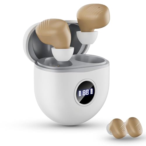 【2025年革新型・簡単操作!】集音器 高齢者 しゅうおんき 高齢者集音器 音声拡聴器 4段階音量調節 20-30時間連続使用可 両耳片耳対応 耳穴型 Type-C充電式 小型 3.2g軽量 ワンボタン簡単操作 疲れない 人間工学設計 目立たないデザイン