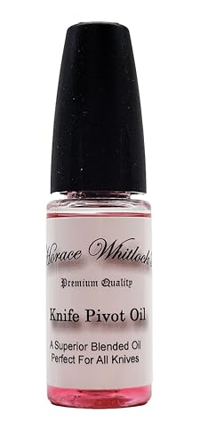 Horace Whitlock's Premium Knife Pivot Lubricating Oil – Synthetic Blade Lubricant for Folding Knives, Kitchen Knives, and Outdoor Tools – Precision Applicator, Anti-Corrosion Formula, 10ml