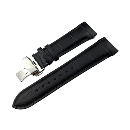 Bracelet de montre cuir de vachette Tissot T035 boucle papillon 22mm 24mm