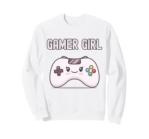 Gamer Girl Kawaii Controller Lindo Adorable Juego De Videojuego Sudadera