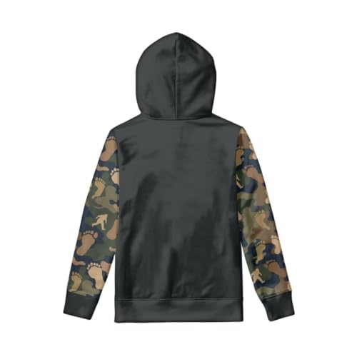 Image of WELLFLYHOM Boys Hooded Sweatshirts Hoodie Pullover Cool Graphic Crewneck Blouses Size 6-16