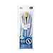 Royal Brush SG301 Soft Grip Starter Golden Taklon Fiber Paint Brush Set, Assorted Size (Pack of 5)