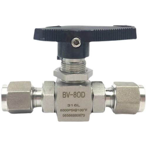 Vanne à boisseau sphérique compression inox 316L robinet arrêt 3mm - 2