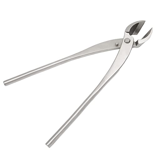 Wakects Tijeras para bonsái con mango largo de 280 mm de corte de acero inoxidable para bonsáis y corte de hojas