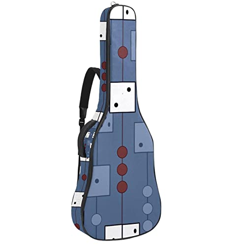 Housse de guitare acoustique imperméable 42.9x16.9x4.7 in rembourrée avec poches de rangement