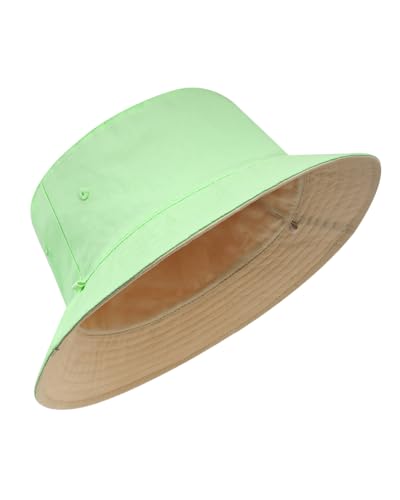 Image of XXL Oversize Bucket Hat Reversible, XL L M S Fisherman Sun Cap With Chin Strap, Travel Beach Outdoor Hat For Men Women