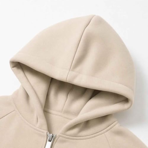 Mens Full Zip Hoodie Sleeve Zip Pocket Kangaroo Pockets Casual Sweatshirt - image 7