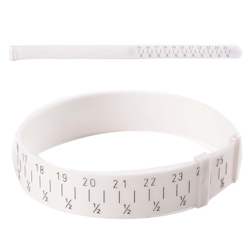 Generic Convenient Plastic Bracelet Bangle Measure Tool, Suitable for All Wrist Sizes 15-25cm