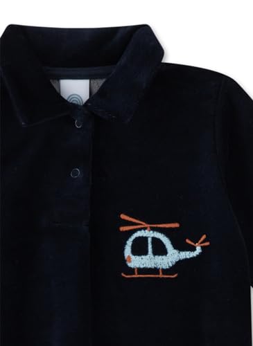 Grenouillère Sanetta 222090 bébé garçon bleu imprimé complet