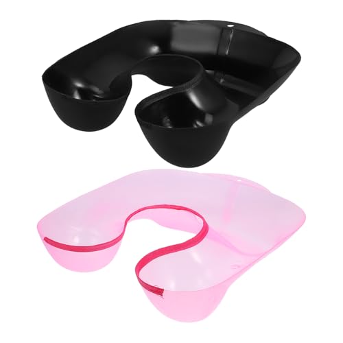 Beaupretty Perm Potion Tank Plastic Shampoo Perm Shoulder Tray Neck Sink Protector Water Catcher for Hair Perming Salon Use 12.6X13.8X3.5 Inches