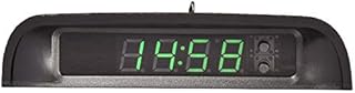 Novinex Car Clock Digital Solar Powered Car Electronic Clock Stick-On Luminous Car Clock Dashboard Auto Clock Car Watch Clock, with Adjustable Brightness, Date, Temperature