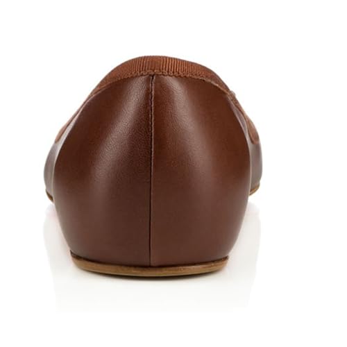 Casual Comfortable Pointed Toe Flat Shoes for Women,Elegant Bow-Knot Slip On Dress Shoes Classic Closed Ballet Low Heel for Work Office & Wedding Party4