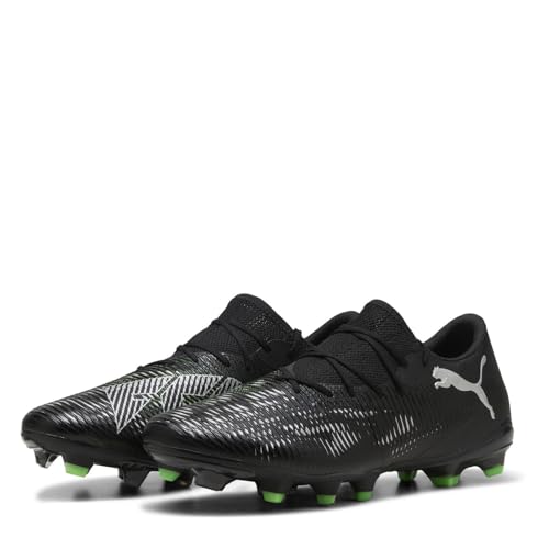 Puma Future 8 Match Low FG/AG, Unisex Fussballschuh, Puma Black-Puma Silver-Fluo Green,