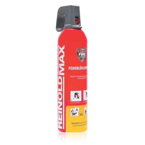 XENOTEC Premium Feuerlöschspray - 750ml – Stopfire – Autofeuerlöscher – REINOLDMAX – wiederverwendbar – geeignet für Fettbrände