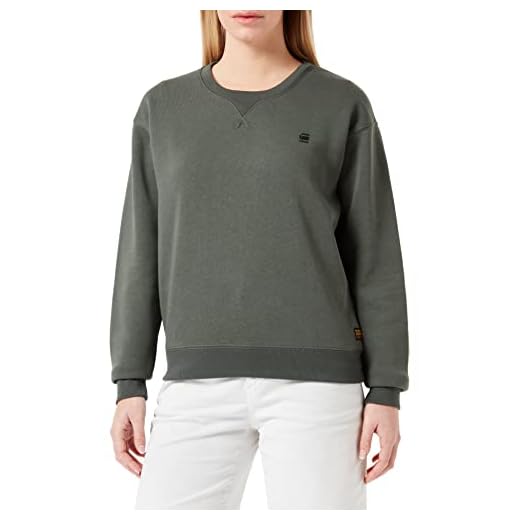 G-STAR RAW Dam premium core r sw wmn ls sweatshirt, Grå (Graphite C235-996), XL