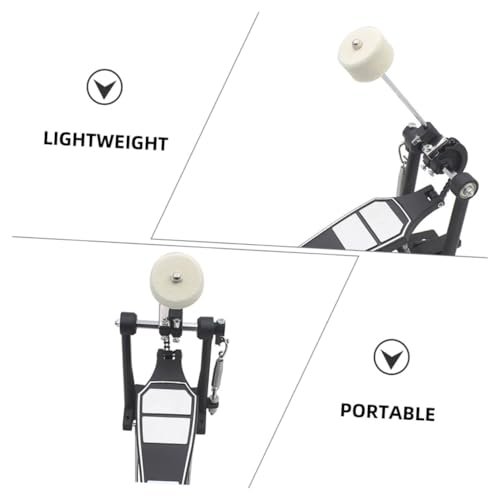 2 piezas Pedal de Bombo con mazas de fieltro para batería miniatura 6