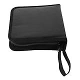 Compatible voiture : conçu pour une utilisation facile en voiture, ce qui facilite le transport et l'accès à vos supports multimédias. pochette de rangement pour CD et dvd (40 pièces, noire)