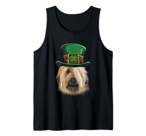 Briard Dog Lucky Charm Shamrock Funny St Patricks Day Canotta