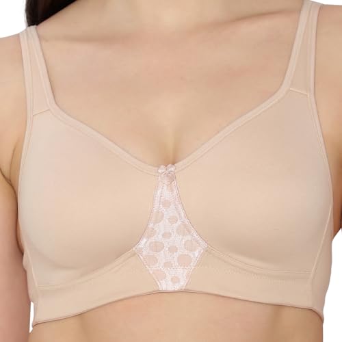 Image of Kalyani Chase Double Layered Cups Center Lace Full Coverage Seamless Bra